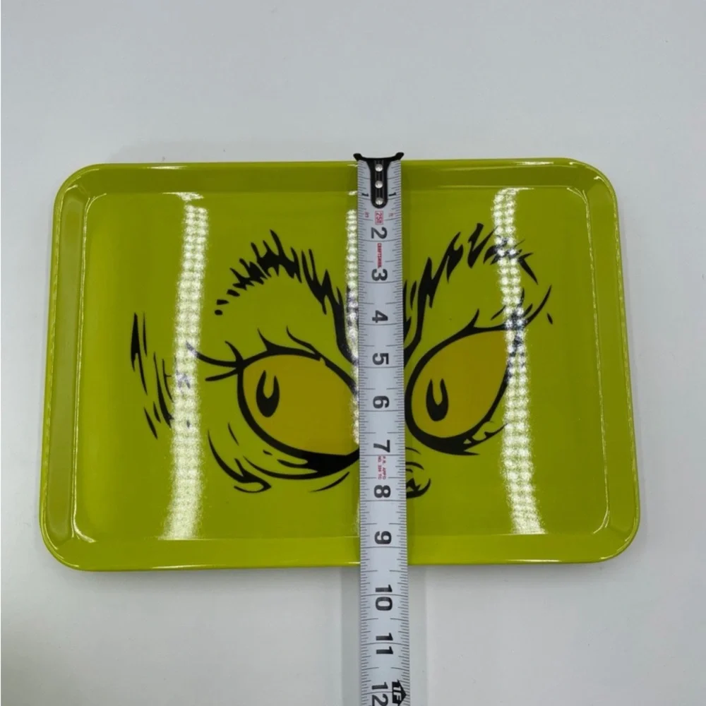 Grinch Melamine Christmas Platters Green Face Dr. Seuss 2023 Holiday‎ Edition